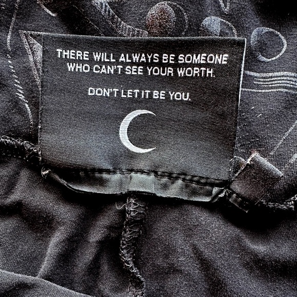 Killstar Black on Black High-Waisted Leggings - Picture 7 of 7